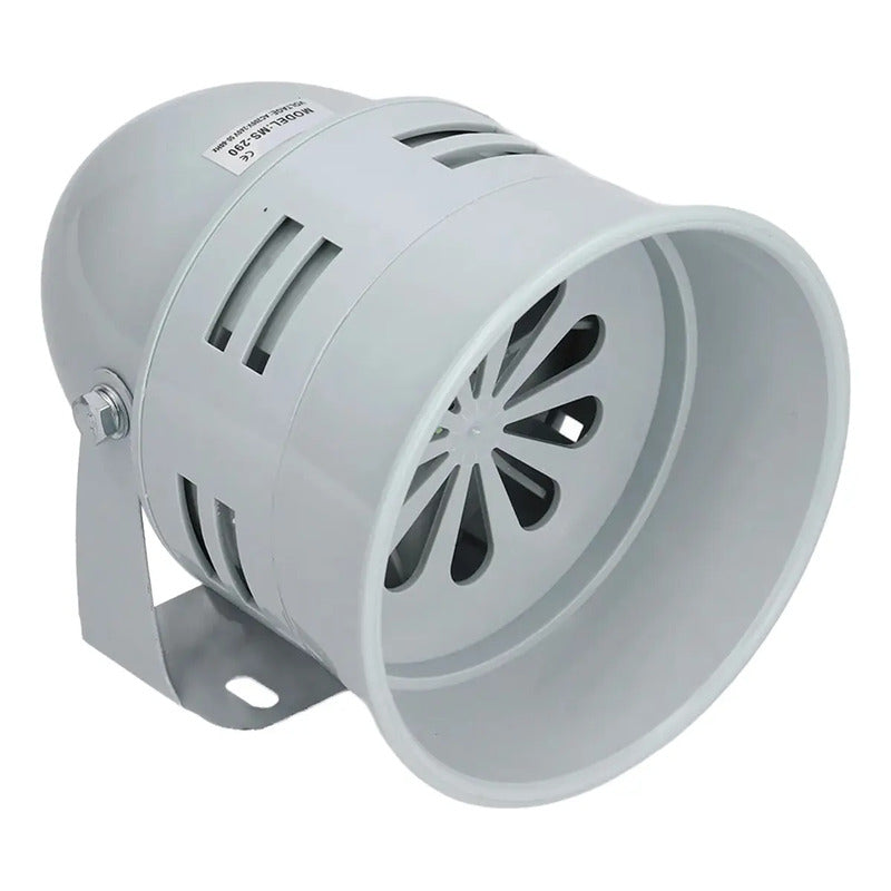 Sirena Industrial Tipo Turbina 125db 220v Alarma Bocina Gris