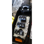 Botónera Switch Puente Grua 3 Botones - 1 Eje Con Emergencia Amarillo