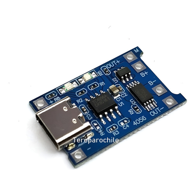 Pack 5 X Modulo De Carga Tp4056 Con Protección - Usb Tipo C