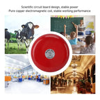 Timbre Campana Alarma 220v Metal Rojo Escuela Incendio 97db 10 Pulgadas Rojo