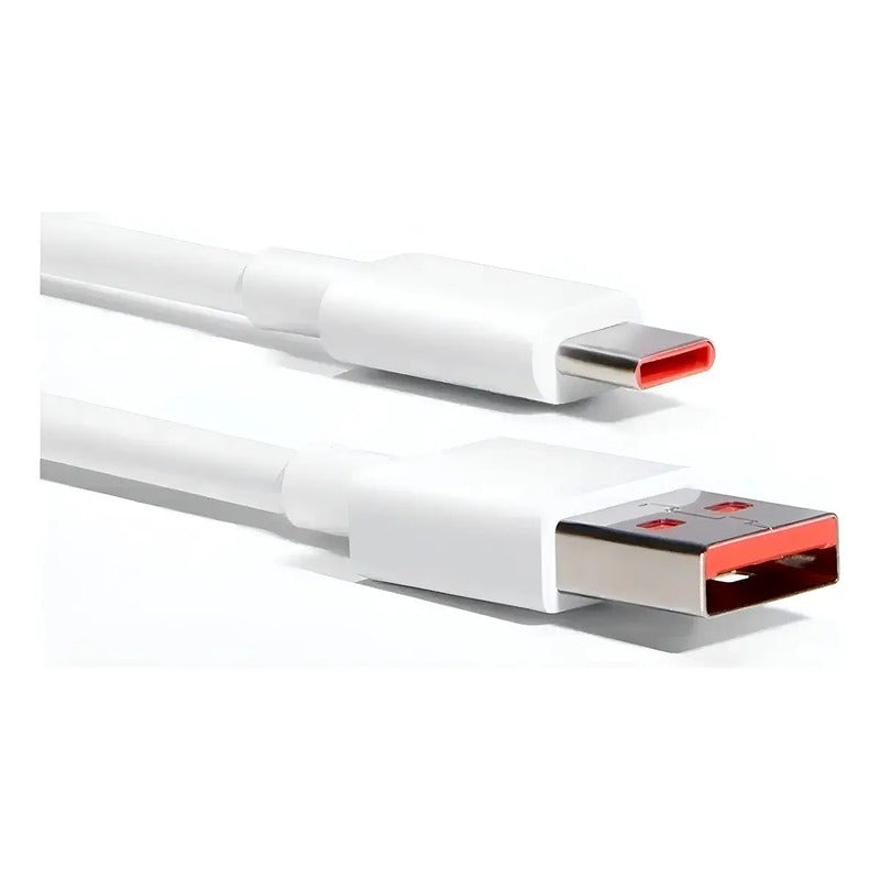 Cable Carga Rapida Y Datos Usb-a A Tipo C Generico 1 Metro Blanco