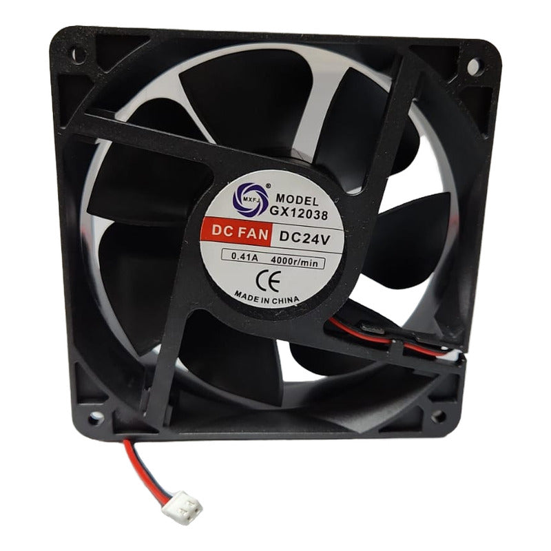 Ventilador Fan Cooler Gx12038 24v 120x38mm 2 Pines 12038 Negro