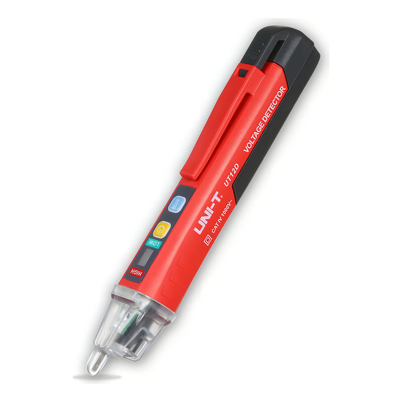 Tester Detector Fase Buscapolo Voltaje Uni-t Portatil 1000v Rojo Y Negro