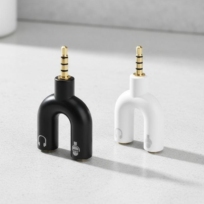 Adaptador 3.5mm Audio Macho Microfono Audifono Hembra Pololo