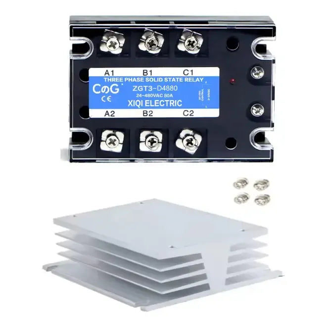 Rele Estado Solido Trifasico 24-480vac 80a Ssr3 3-32vdc
