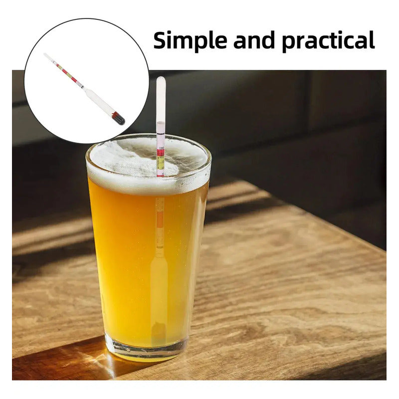 Densimetro De 3 Escalas Para Cerveza Vino Sidra