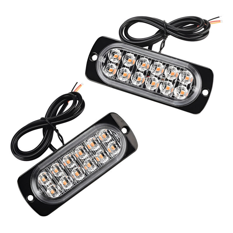 2x Foco Neblinero Luz Led Estroboscopico 12v 24v Blanca Azul