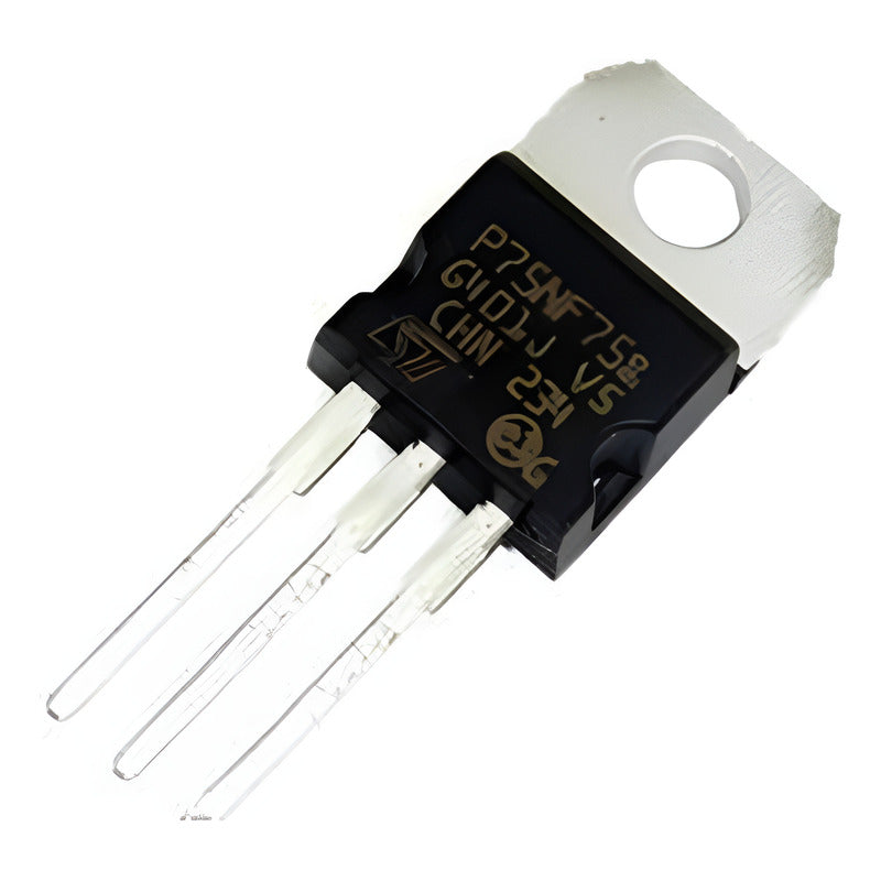 Mosfet De Potencia P75nf75 80a 75v Patas Cortas