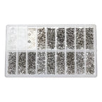 Set 1000pcs Tornillos Pernos Lentes Tuercas Arandelas Gafas
