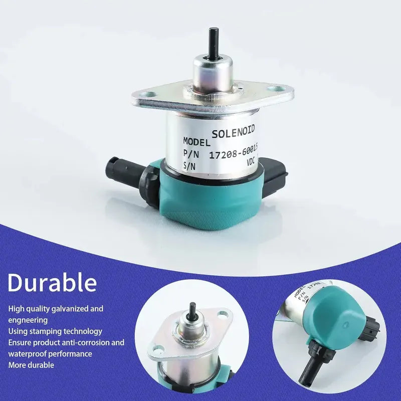 Solenoide Combustible 12v 17208-60015 60016 D905 D1005 D1105