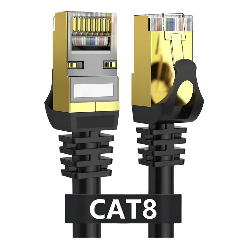 Cable De Red 1mt Cat8 40gbps 2000mhz Ethernet Rj45 S-ftp Utp