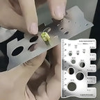Regleta Calibradora Tornillos Tuercas Regla Medicion Rosca