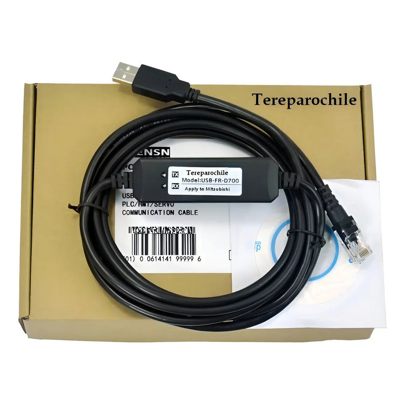 Cable Programación Usb Marca Pcusb Modelo Usb-fr-d700 Salida Rj45 Negro