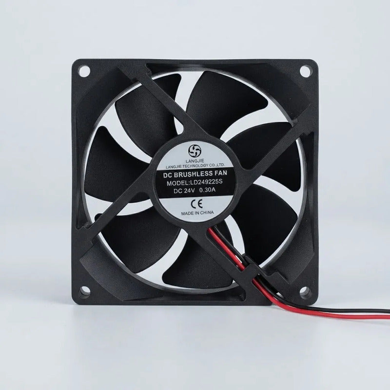 Ventilador Fan 92x25 Mm Ld249225s 24v 0.30a 2cables Negro