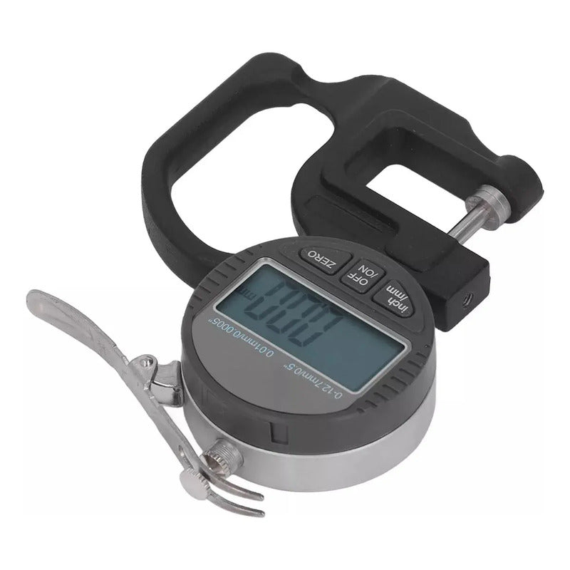 Micrómetro Digital Medidor Espesor Cabezal Plano 0-12.7mm
