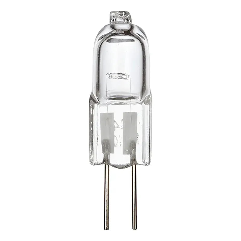 2x Ampolletas Bipin Halogena Tubular 12volt 35w Conector G4 Blanco Cálido