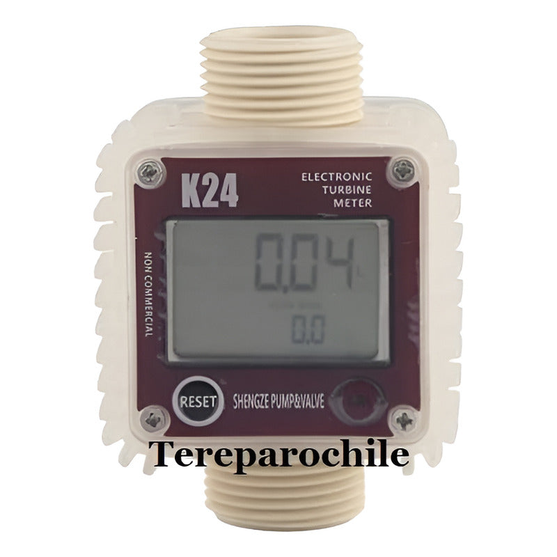 Flujometro Medidor Lcd Digital Combustible K24 Liquidos