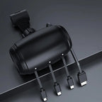 Cargador Celular Usb-c Auto Para iPhone Android Uber Taxi Negro