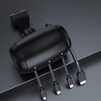 Cargador Celular Usb-c Auto Para iPhone Android Uber Taxi Negro