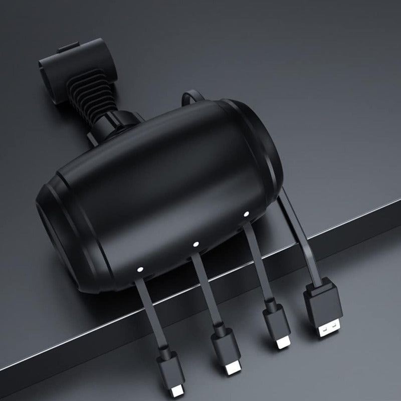 Cargador Celular Usb-c Auto Para iPhone Android Uber Taxi Negro