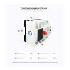 Interruptor Ats Transferencia Automática 100a Monofásico Mcb Beige