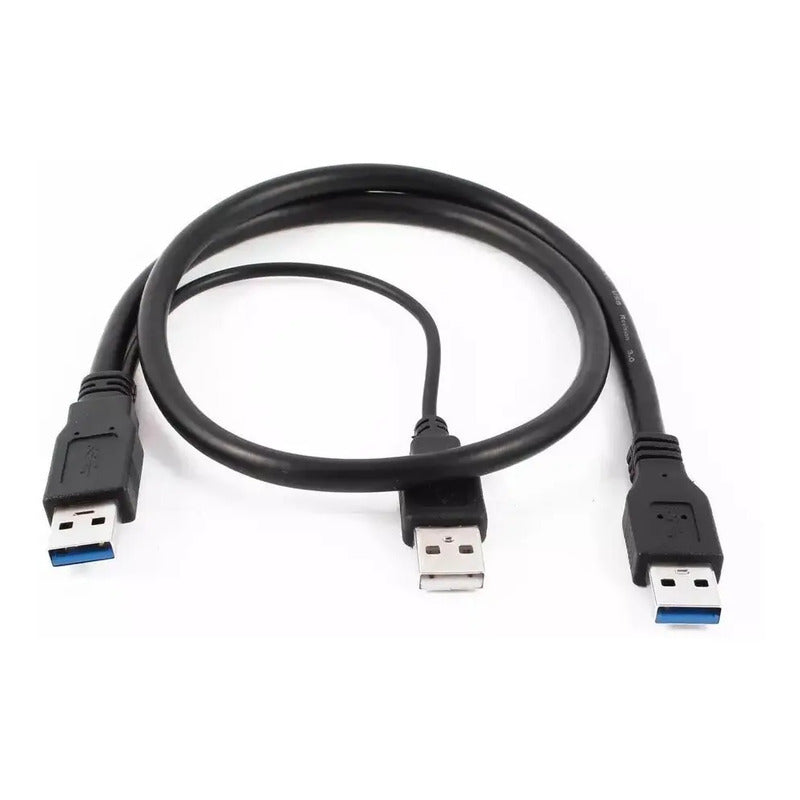 Cable Y Usb Macho 3 Conexiones Usb 3.0 Disco Duro Unidad Cd