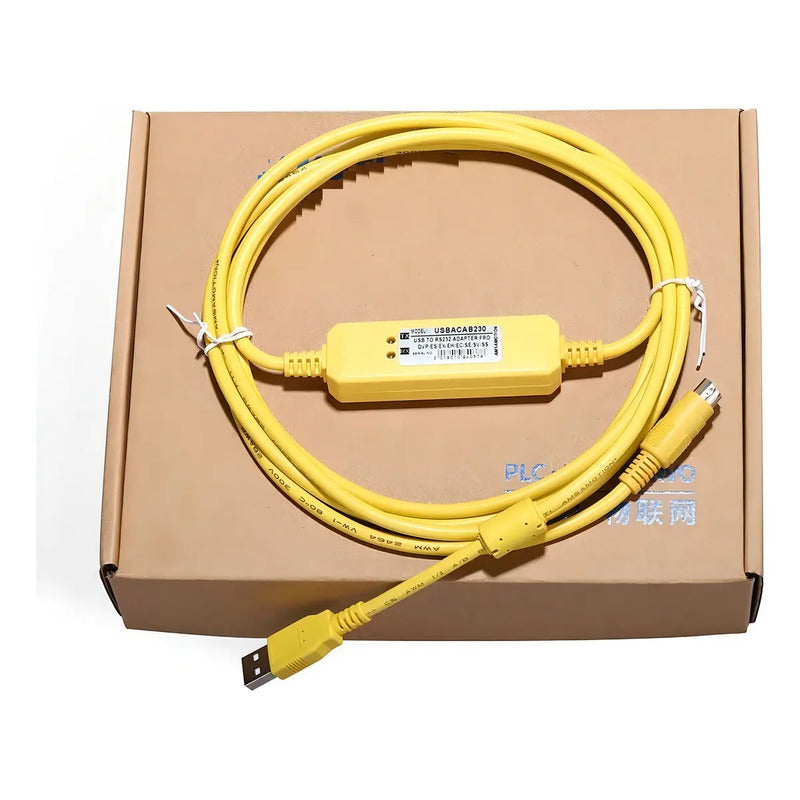 Cable Usb 2.5m Conector Circular 8 Pin Para Plc Delta Negro