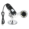 Microscopio Digital Usb 1600x Pc Notebook Celular Tab 8 Leds Negro