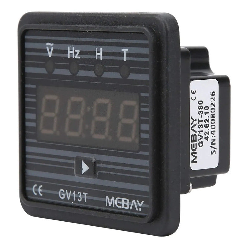 Horometro Voltímetro Digital Gv13t Voltaje Frecuencia 380v