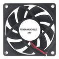 Ventilador Fan Cooler 24v Dc 7015 70mm 70x70x15 Mm 7cm
