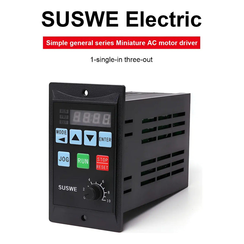 Controlador Motor Variador 0.75kw Monofasico 220v Salida 3f