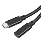 Cable Extension Usb-c 3.1 Gen2 10gbps Pd 100w 4k 60hz 2m Negro