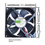 Ventilador Cooler Fan Soldadora 24v Gx9225 92mm X 25mm 9225
