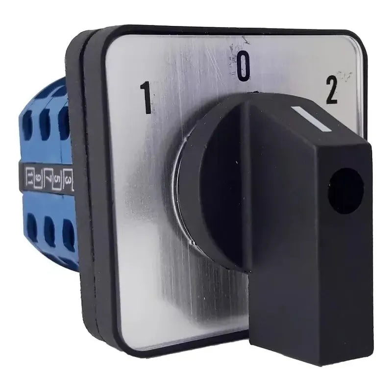 Switch Selector Conmutador Tipo Pacco 3 Posiciones 20a 1-0-2 Negro