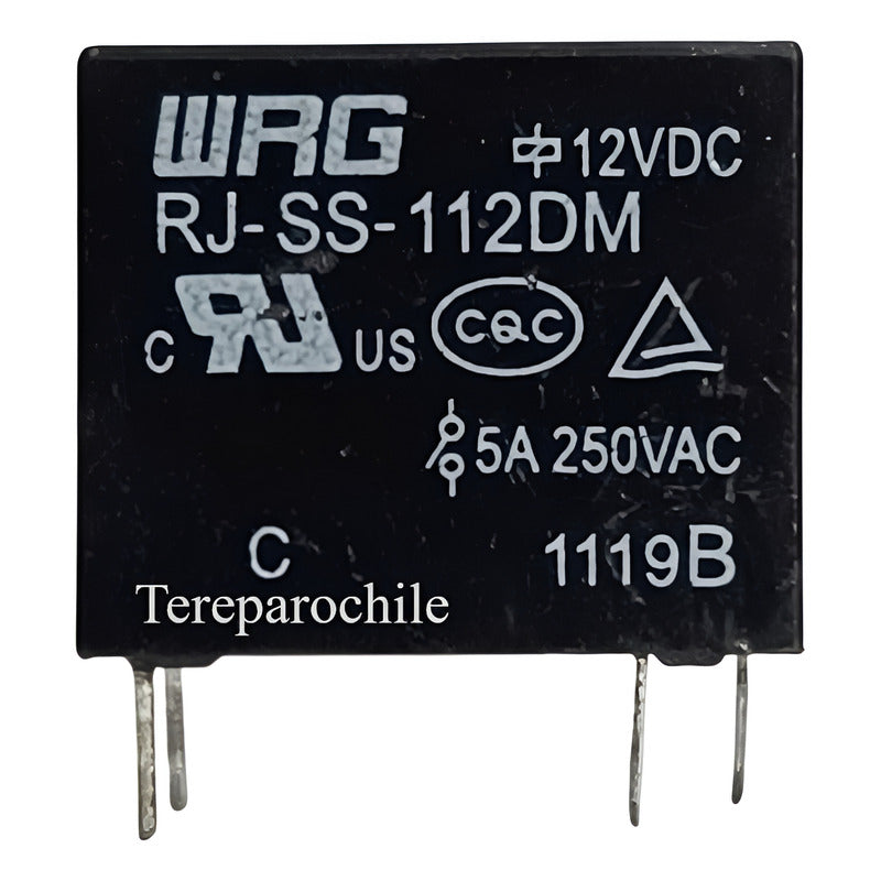 Relé Electromecánico 12v 5a 250vac 4 Pines Rj-ss-112dm