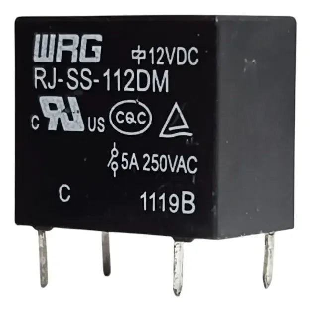 Relé Electromecánico 12v 5a 250vac 4 Pines Rj-ss-112dm