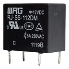 Relé Electromecánico 12v 5a 250vac 4 Pines Rj-ss-112dm