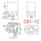 Rele Relay Cb1-12v Cb112v  Acb13201 5 Pines