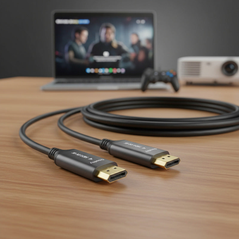 Cable Hdmi De Fibra Optica 48gbps 8k 2.1 Ultra Hd 100 Metros