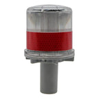 Baliza Solar Roja Luz Advertencia Led Interperie Intermitent