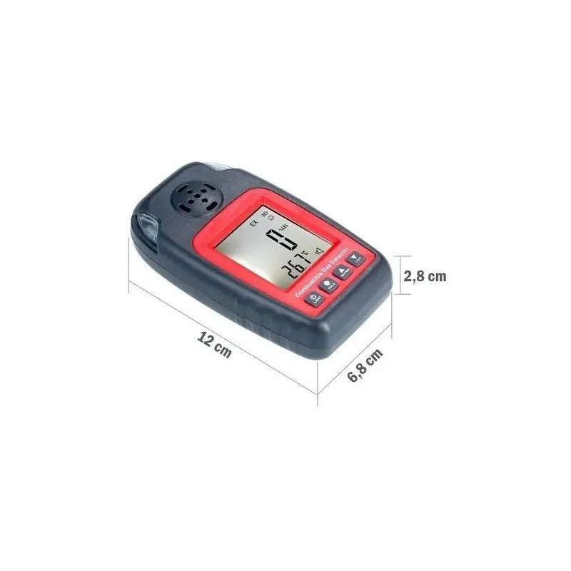 Medidor Detector H2s Acido Sulfhidrico Sulfuro Hidrogeno Rojo