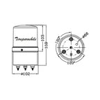 Baliza Led 220v Para Alarma Control De Acceso Y Seguridad Rojo