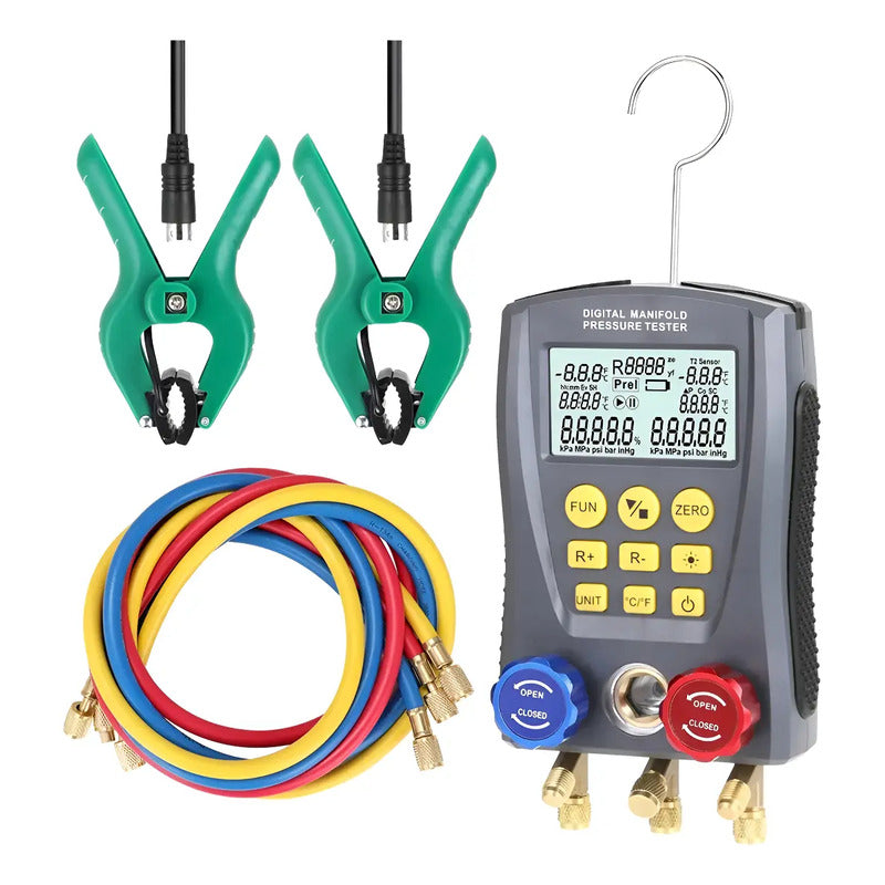 Kit Manometro Digital Presión Hvac 500psi Aire Acondicionado