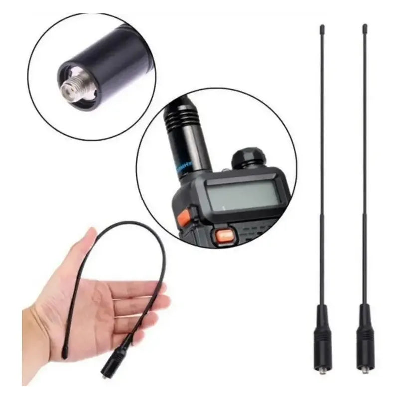 Antena Radio Doble Banda Nagoya Na-771 Sma-f Vhf Uhf Baofeng