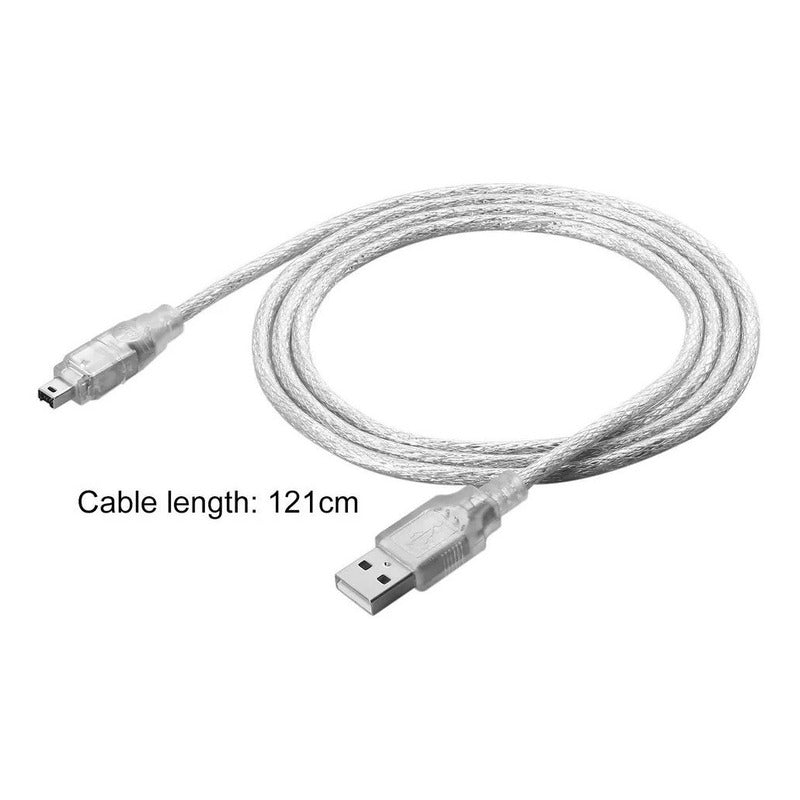 Cable Firewire Usb Ieee 1394 4 Pin Usb 1.2m Ilink Video