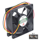 Cooler Ventilador Fan Cooler Ytd128025b 12v 8cm 8025 3 Pines