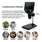 Microscopio Electronico Digital Pantalla 4.3 Pulgadas 1000x Usb Hd 10.mp Negro
