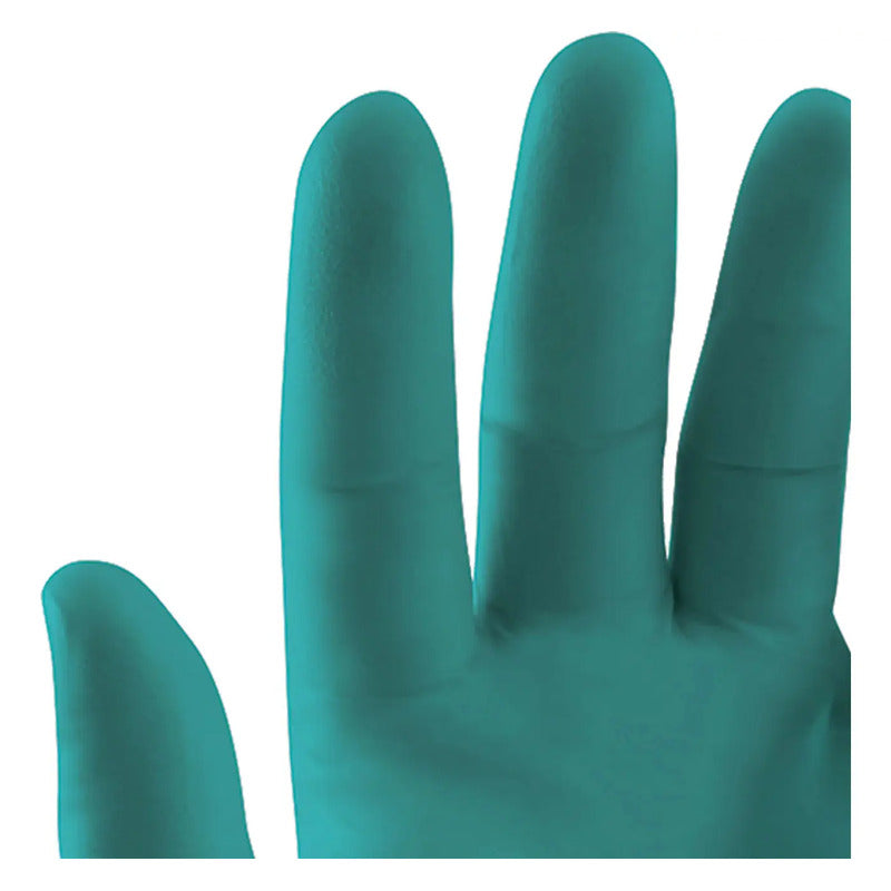 Guantes Desechables De Nitrilo Grado Industrial 100 Unidades Verde M