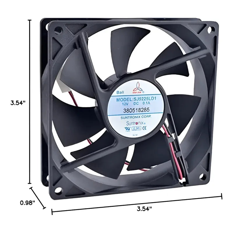 Ventilador Fan Cooler Sj9225 Ld1 12v 92x25mm 9225 Maq Soldar