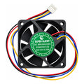 Ventilador Fan Cooler Kd6025h12d 12v 60x25mm 4 Cables Negro